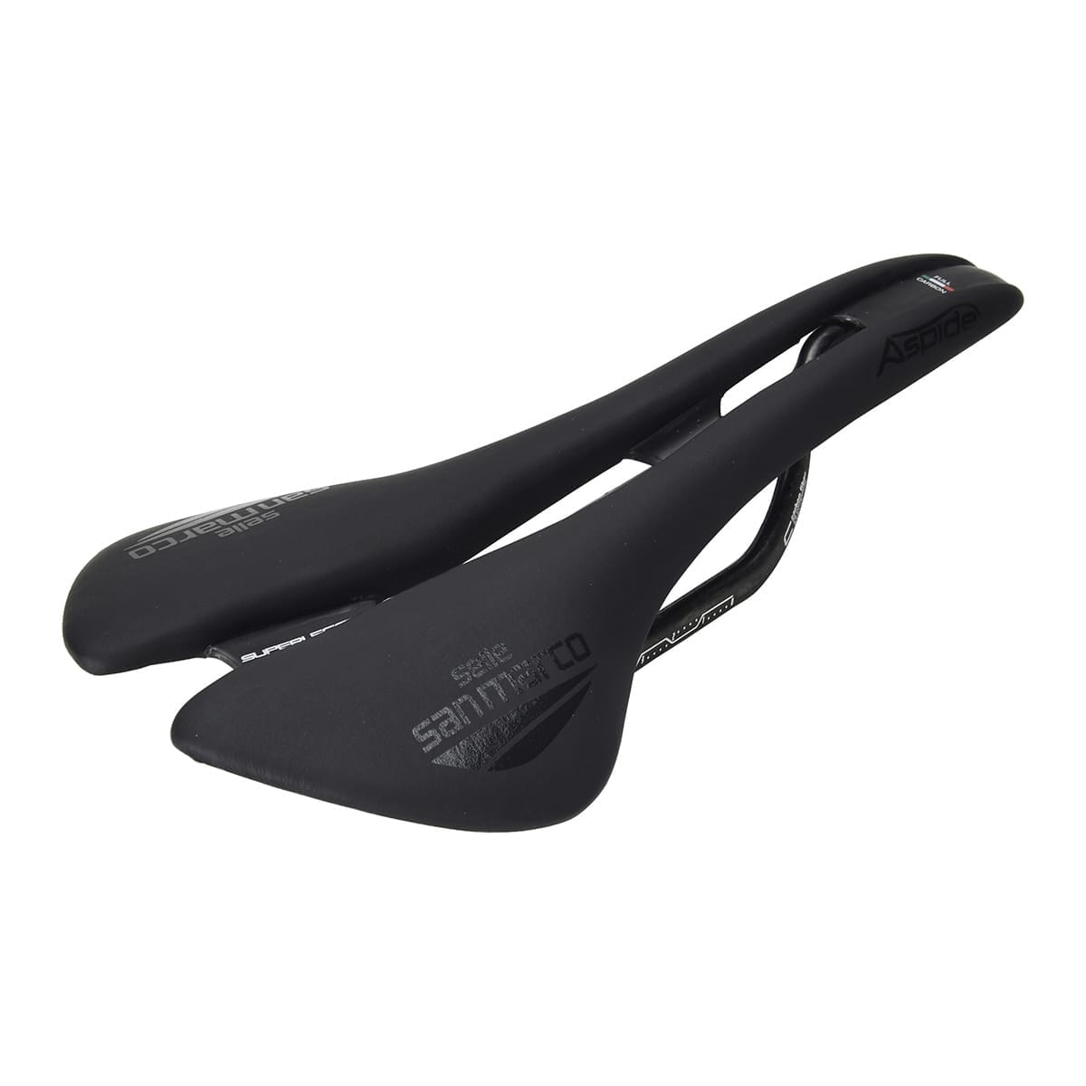 Selle SELLE SAN MARCO ASPIDE SUPERLEGGERA OPEN FIT WIDE Rails Carbone