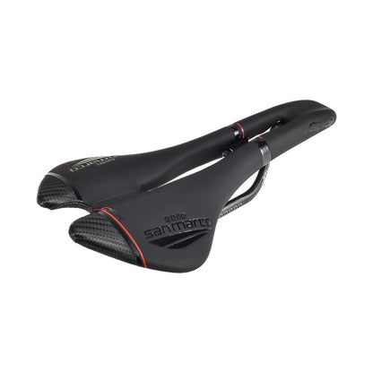 Selle SELLE SAN MARCO ASPIDE CARBON FX OPEN FIT WIDE Rails Carbone Noir