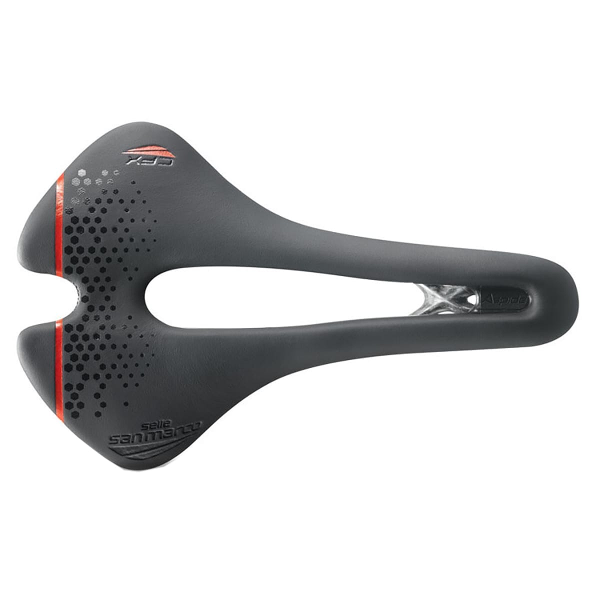 Selle SELLE SAN MARCO ASPIDE SHORT OPEN-FIT CARBON FX WIDE Rails Carbone