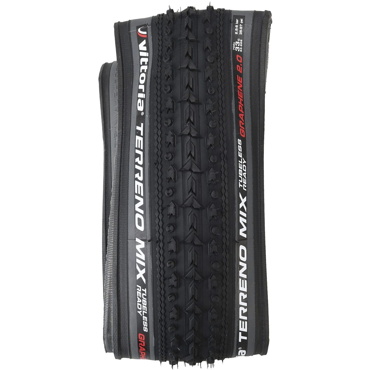 Pneu VITTORIA TERRENO MIX Graphene G2.0 700x33c Tubeless Ready Gris