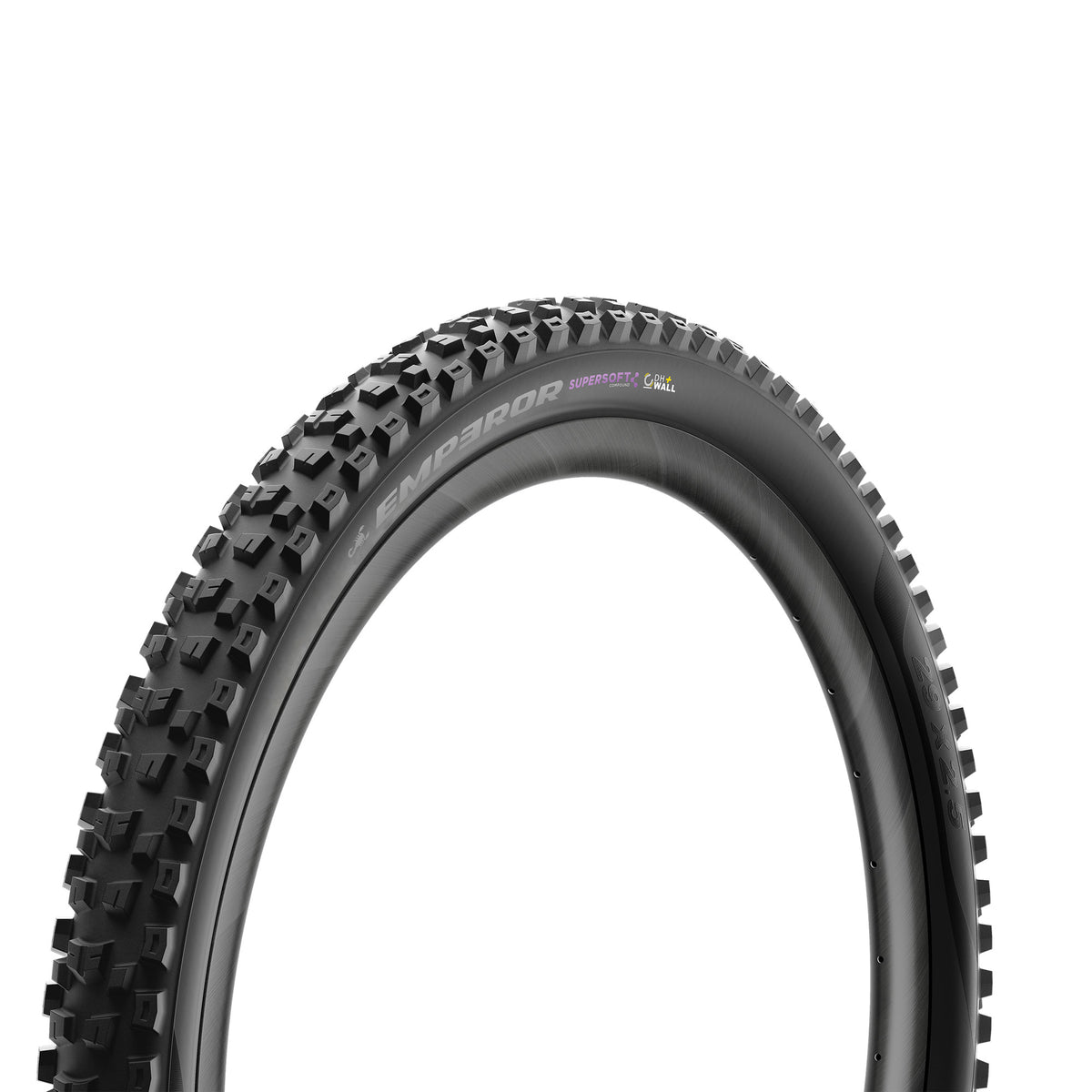 Pneu PIRELLI SCORPION EMPEROR 29x2.40 Supersoft DH+Wall Tubeless Ready Souple Noir/Jaune Team Edition