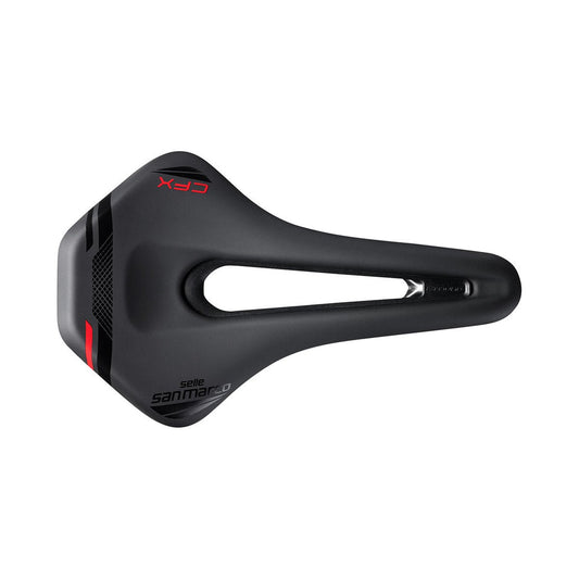 Selle SAN MARCO GROUND SHORT OPEN-FIT CARBON FX 155mm Noir