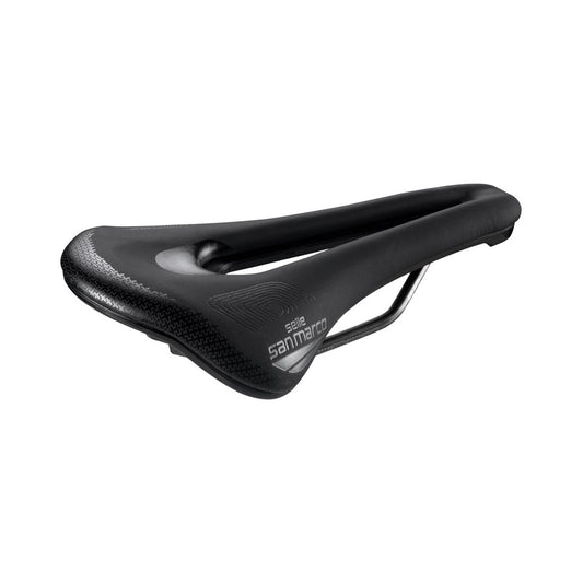 Selle SAN MARCO SHORTFIT 2.0 SUPERCOMFORT OPEN-FIT RACING S3 Largeur 140mm Rails Acier Xsilite