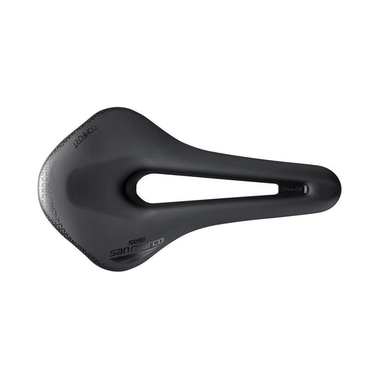 Selle SAN MARCO SHORTFIT 2.0 COMFORT OPEN-FIT DYNAMIC S3 Largeur 140mm Rails Manganese