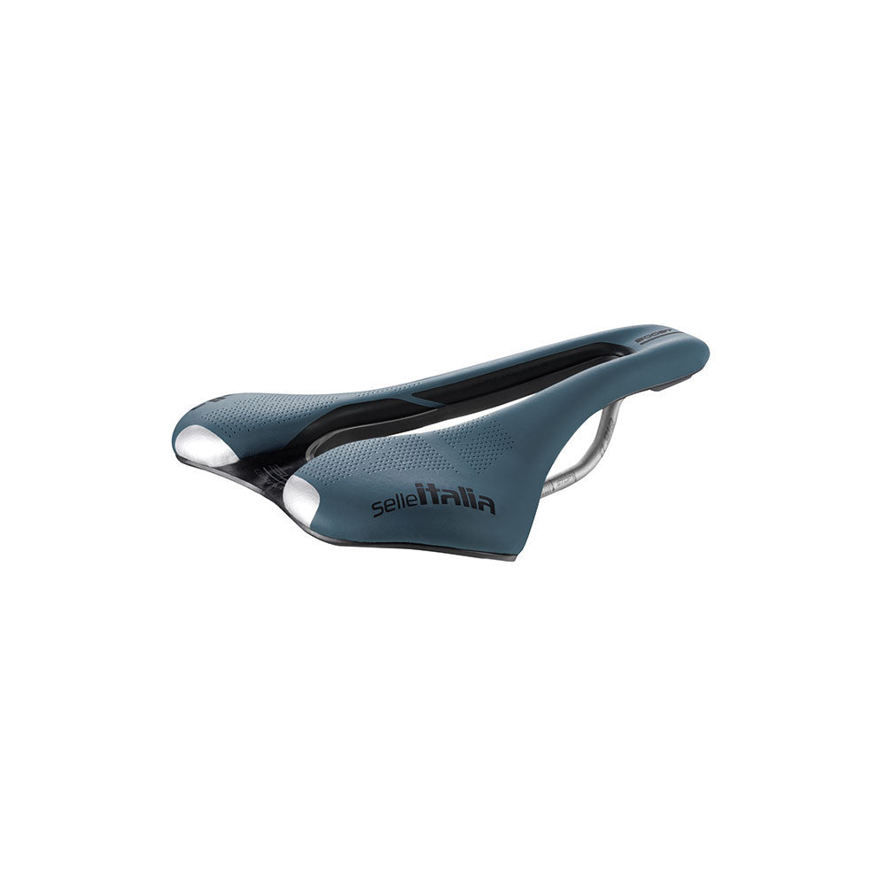 Selle SELLE ITALIA SLR BOOST GRAVEL SUPERFLOW L Rails TI316 Bleu