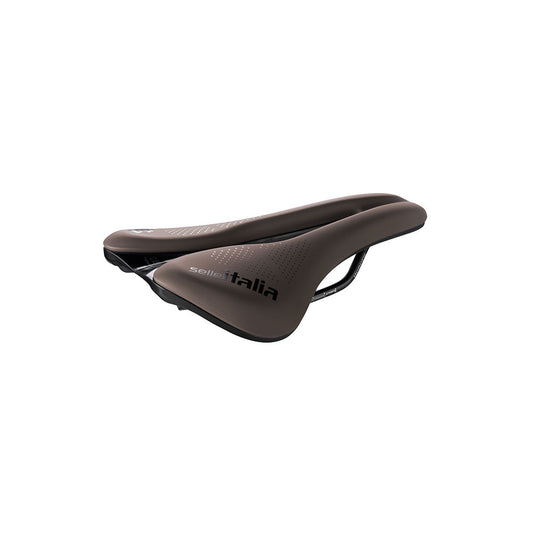 Selle SELLE ITALIA NOVUS BOOST EVO GRAVEL SUPERFLOW TM L Rails Manganèse Marron