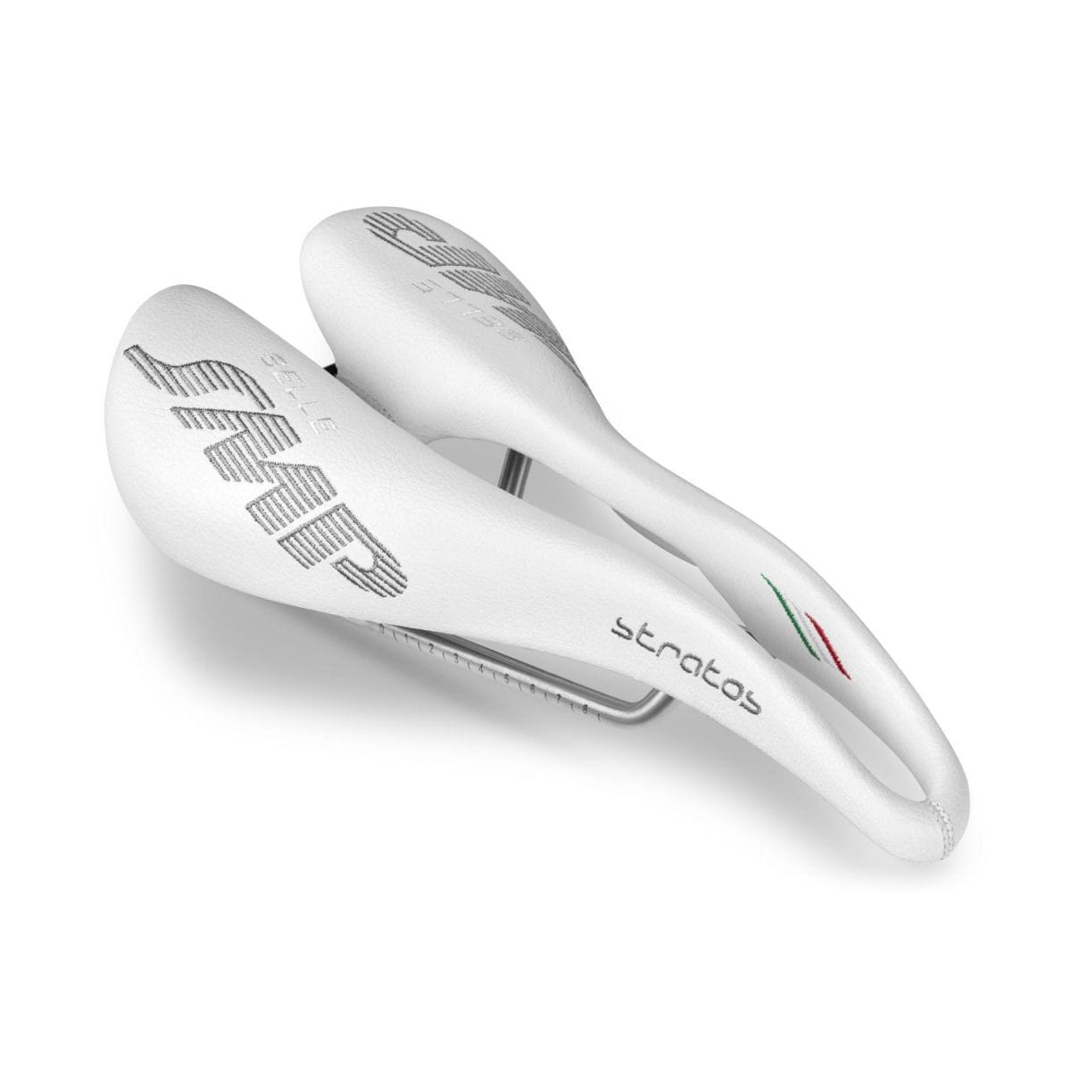 Selle SMP STRATOS Cuir Rails Inox Noir