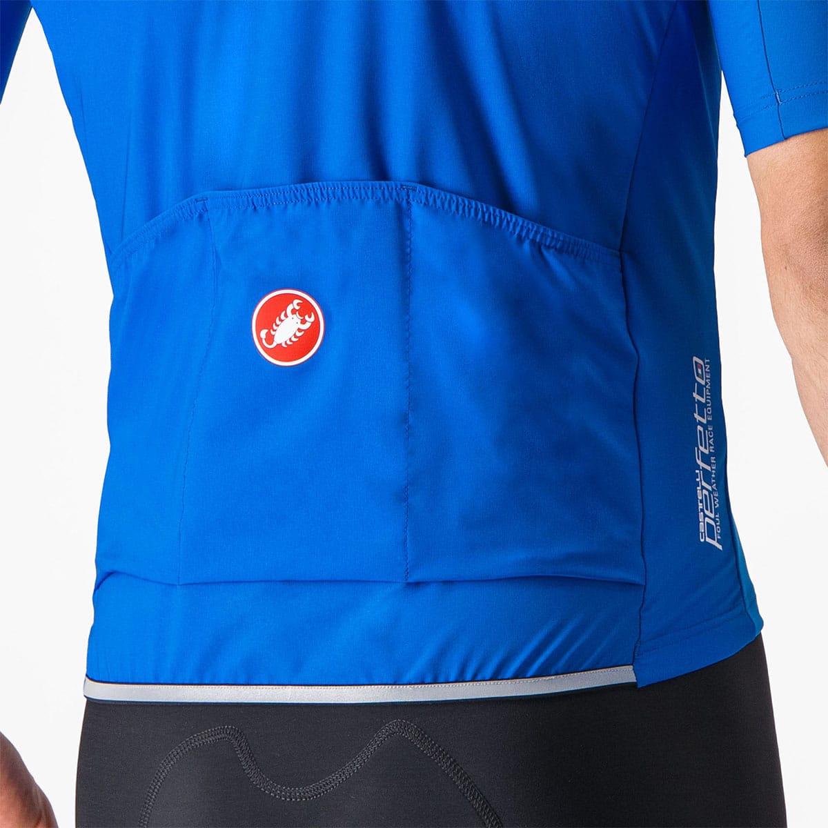 Maillot CASTELLI PERFETTO RoS 2 WIND Manches Courtes Bleu