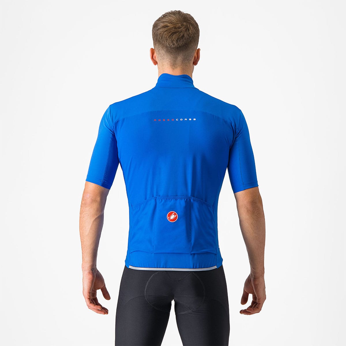 Maillot CASTELLI PERFETTO RoS 2 WIND Manches Courtes Bleu