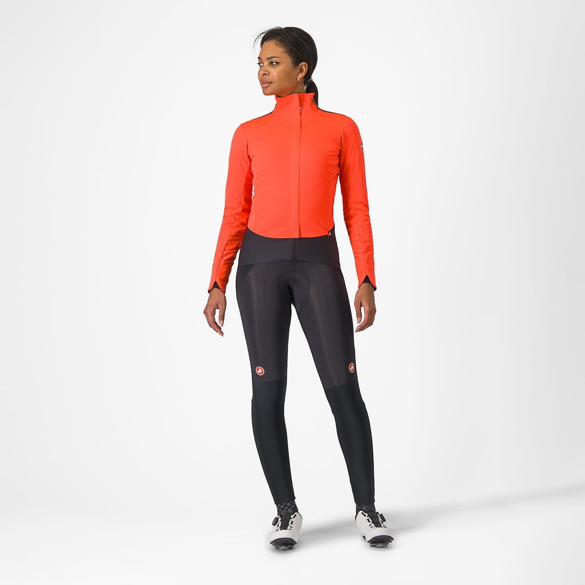 Veste CASTELLI ALPHA DOPPIO ROS Femme Corail/Noir