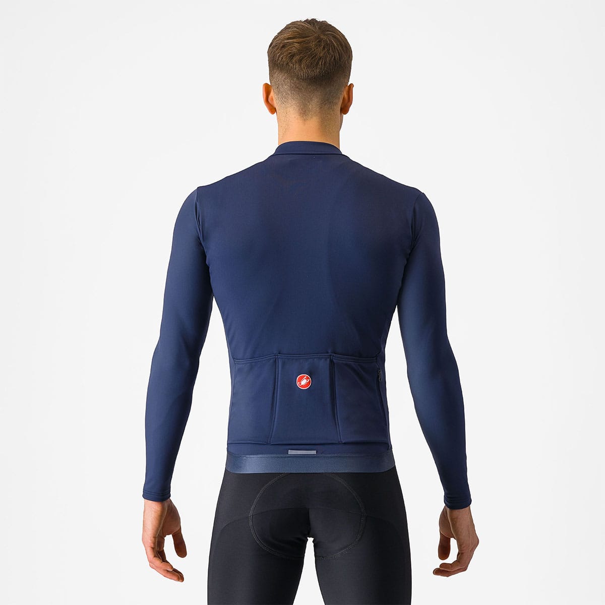 Maillot CASTELLI ESPRESSO THERMAL Manches Longues Bleu