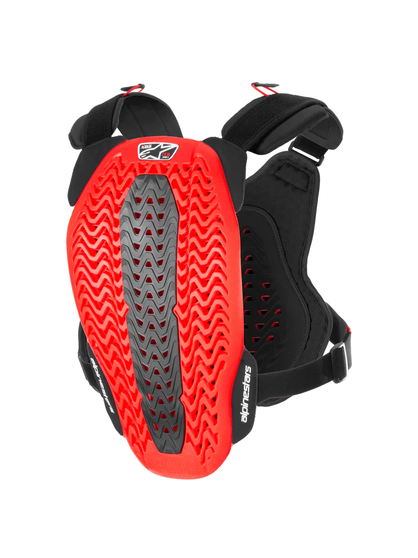 Plastron de Protection ALPINETSARS A-5 PLASMA Noir/Rouge