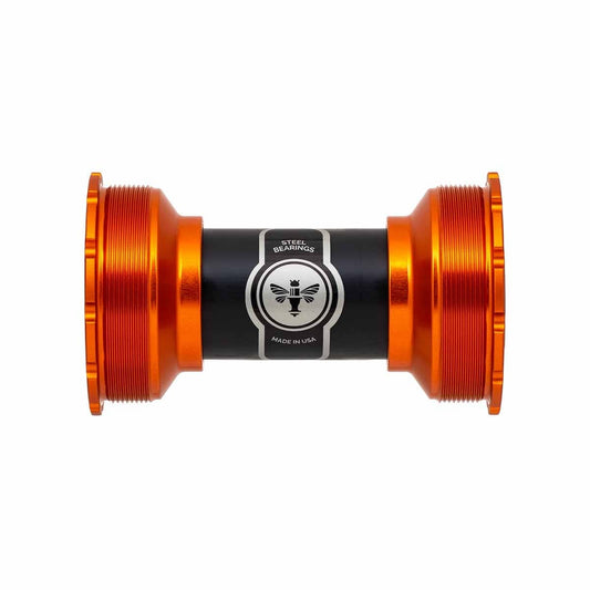 Boîtier de Pédalier CHRIS KING ThreadFit T47 24I 86/92mm Céramique Orange