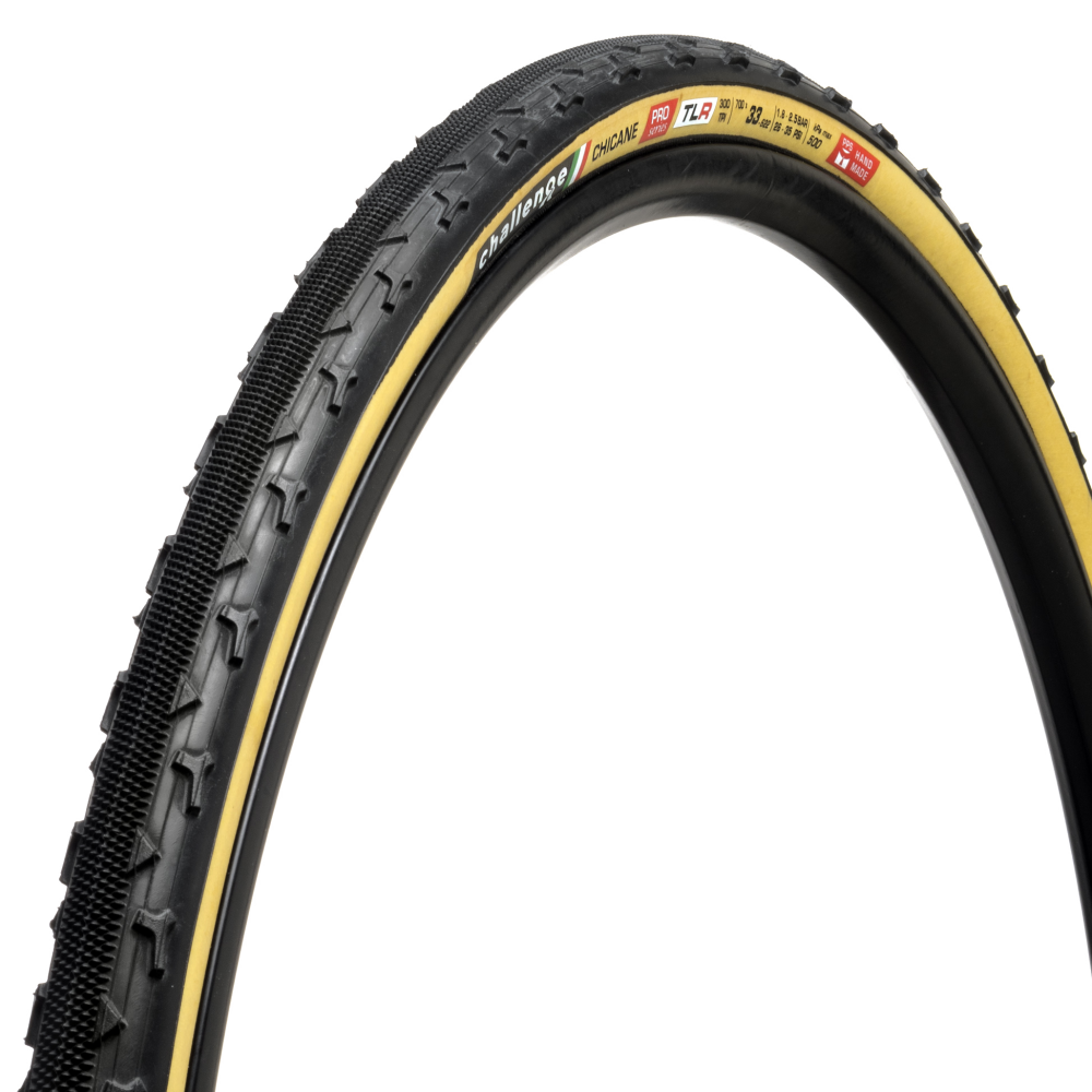 Pneu CHALLENGE OPEN CHICANE 700x33c Tubeless Ready Beige