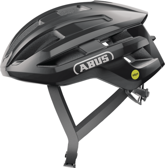 Casque Route ABUS POWERDOME MIPS Noir Brillant