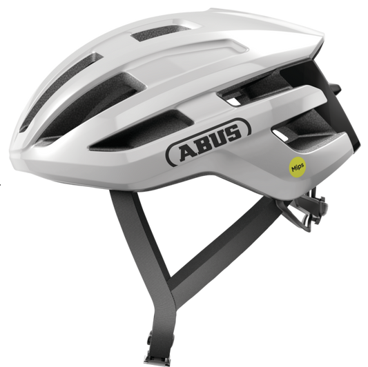 Casque Route ABUS POWERDOME MIPS Blanc Brillant