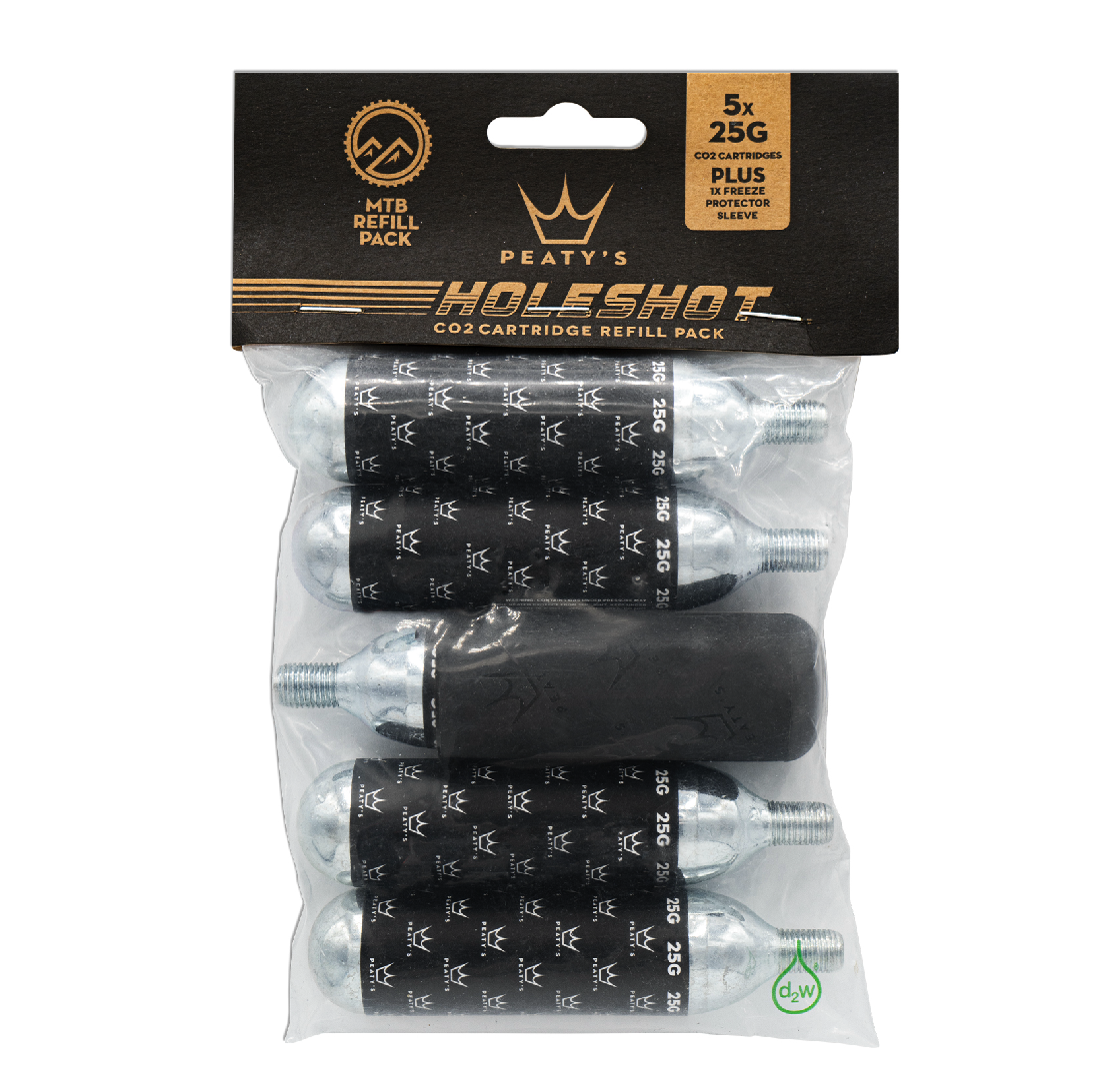 Cartouche CO2 PEATY'S HOLESHOT Filetée MTB (x5)