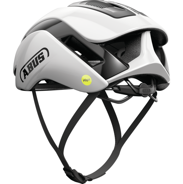 Casque Route ABUS GAMECHANGER 2.0 MIPS Shiny Blanc