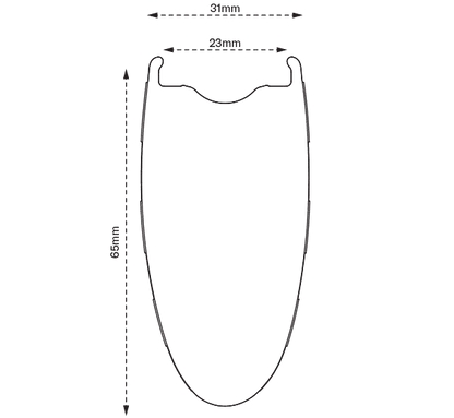 Roue Avant SCOPE Race R8.T Tubeless Ready (Centerlock) Noir