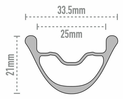 Roue Arrière ENVE AG25 Tubeless Ready (Center Lock)