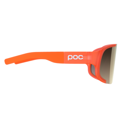 Lunettes POC ASPIRE Orange Fluo Translucide Verre Clarity Road Partly Sunny Gold