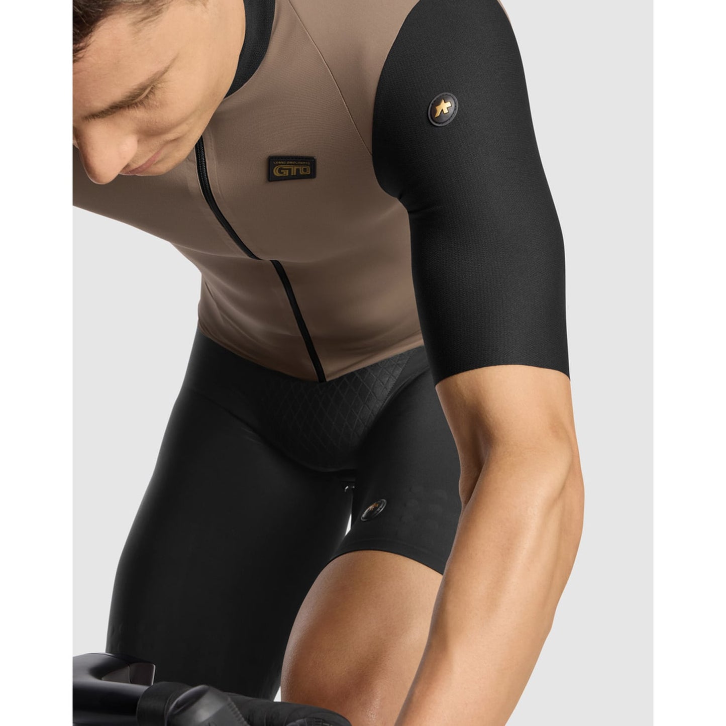 Maillot ASSOS EQUIPE RS S11 Manches Courtes Noir/Beige