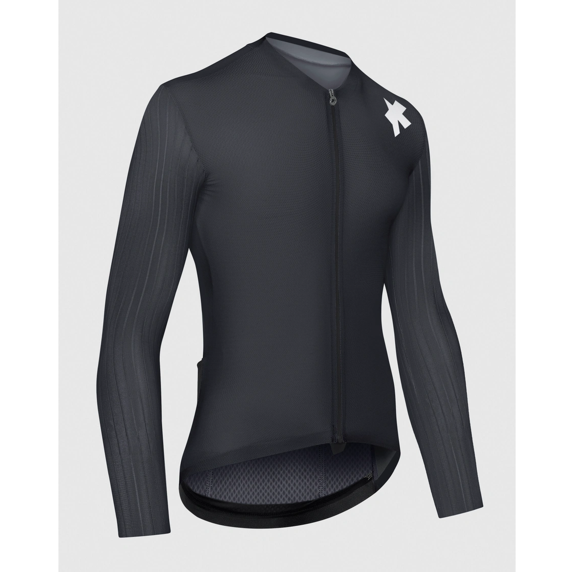 Maillot ASSOS EQUIPE RS S11 Manches Longues Noir/Gris