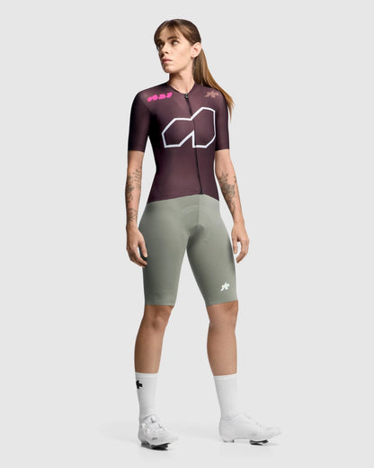Maillot ASSOS DYORA R S11 We are the A Manches Courtes Femme Bordeaux