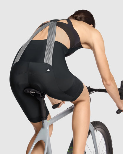 Cuissard Court à Bretelles ASSOS TACTICA KIESKAFER T5 GRAVEL Femme Noir