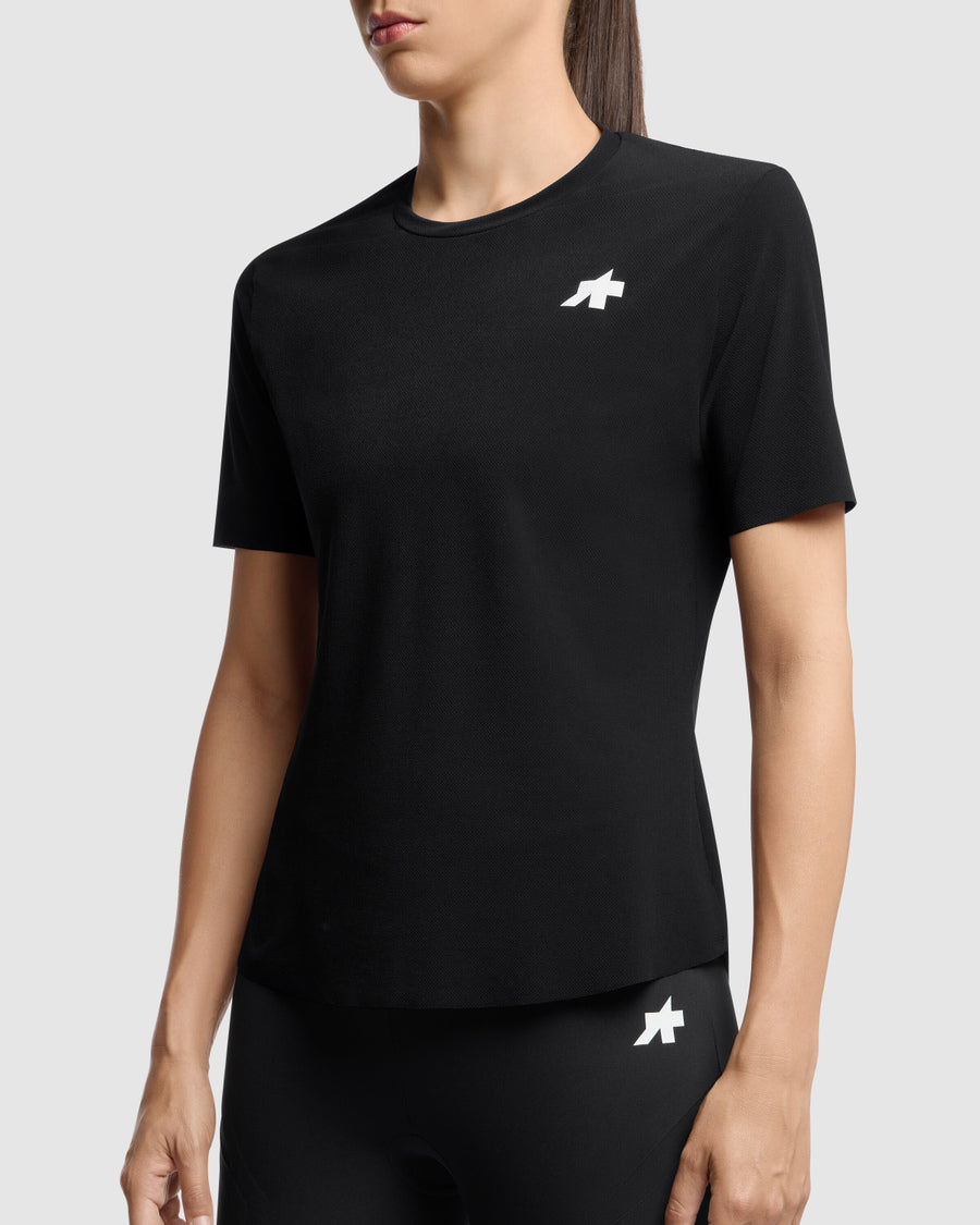 Maillot ASSOS TACTICA POST RIDE T5 Manches Courtes Femme Noir
