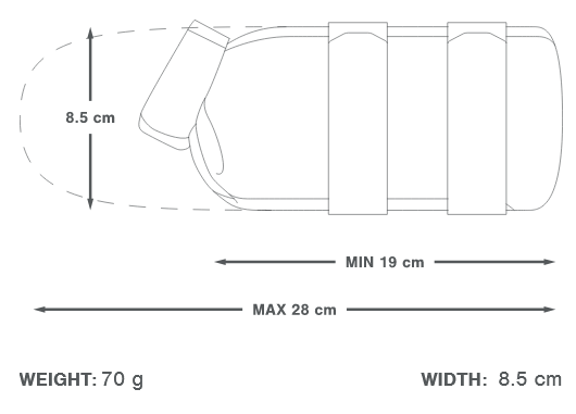 Sacoche de Fourche APIDURA EXPEDITION CARGO CAGE PACK 1.3 L Noir