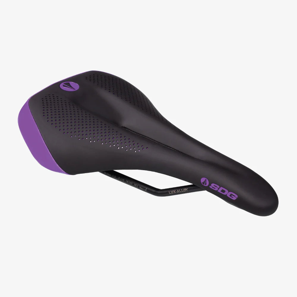 Selle SDG ALLURE V2 Femme Rails Lux-Alloy Noir/Violet