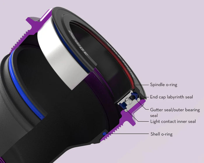 Boitier de Pédalier WOLFTOOTH T47 Externe 29mm SRAM DUB Noir