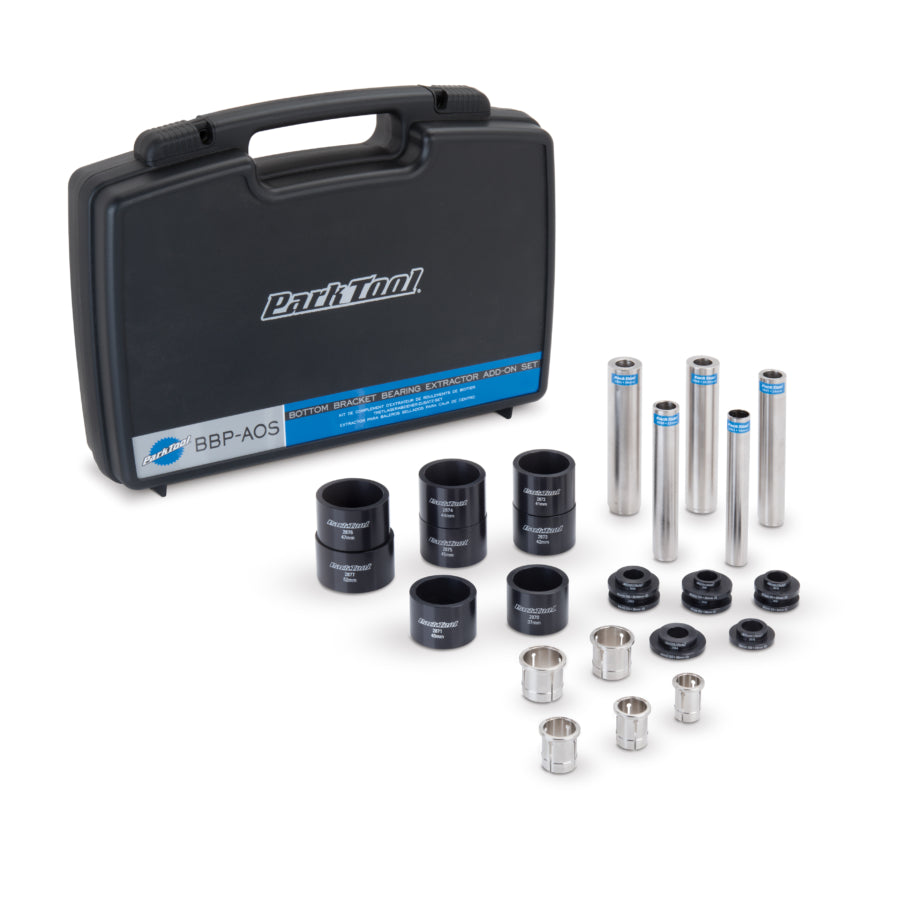 Park Tool BBP-AOS Kit d'extraction de roulements press-fit avec mallette