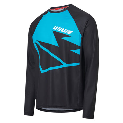 Maillot USWE BERG MTB Manches Longues Noir/Bleu