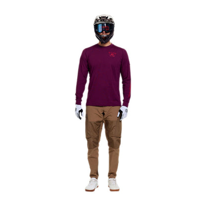 Maillot TROY LEE DESIGNS RUCKUS RIDE LOCKDOWN Manches Longues Sangria