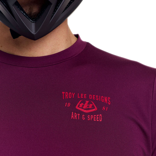 Maillot TROY LEE DESIGNS RUCKUS RIDE LOCKDOWN Manches Longues Sangria