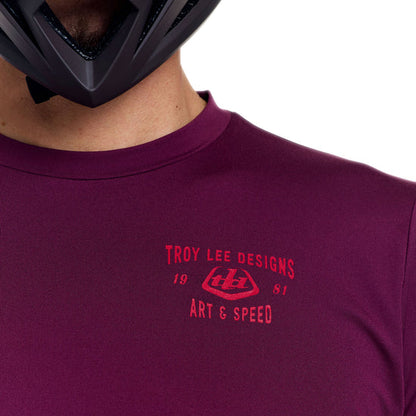Maillot TROY LEE DESIGNS RUCKUS RIDE LOCKDOWN Manches Longues Sangria