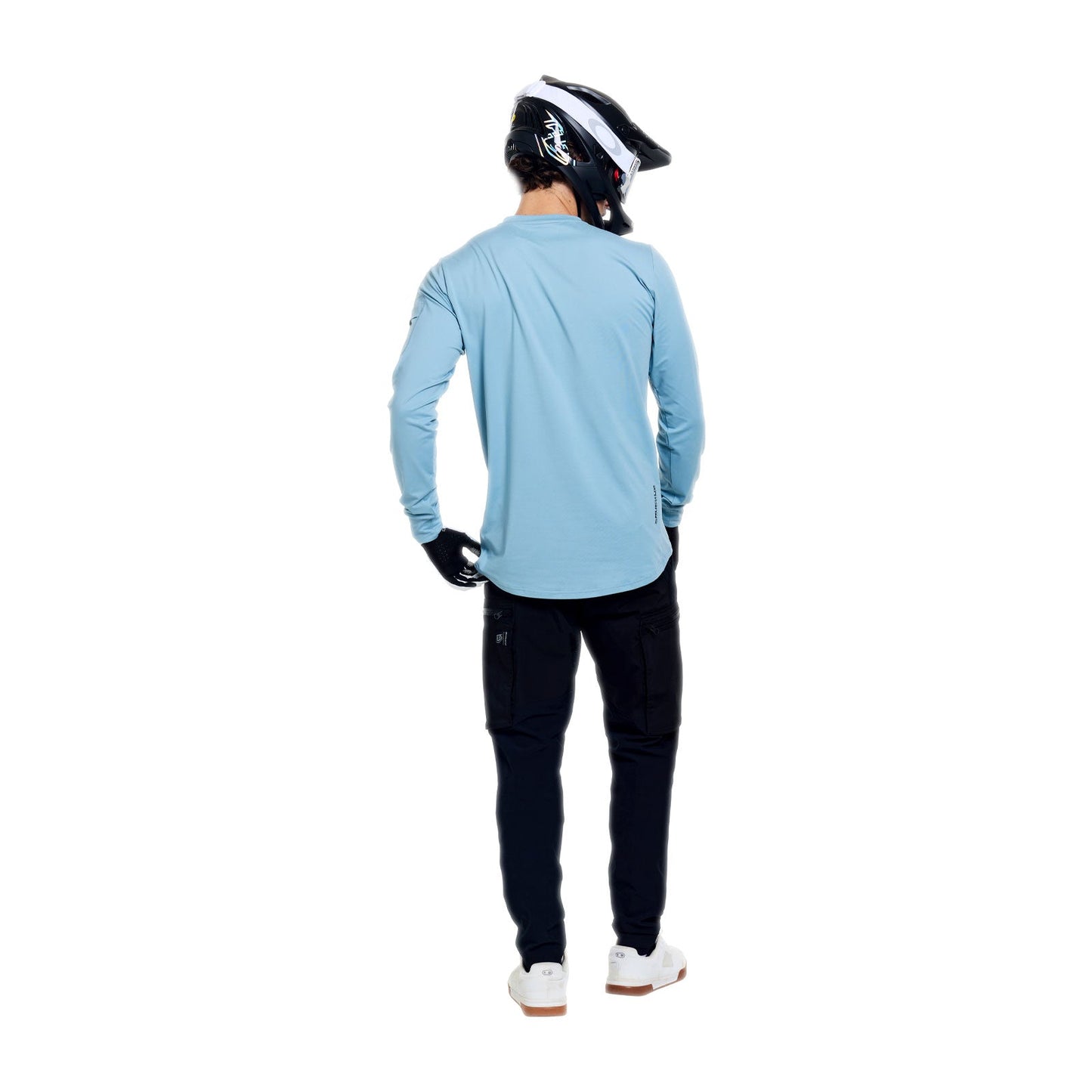 Maillot TROY LEE DESIGNS RUCKUS RIDE WAVES Manches Longues Bleu