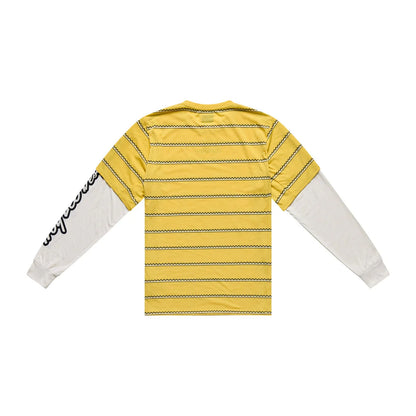 Maillot TROY LEE DESIGNS SKYLINE FAKIE RIDE Manches Longues Jaune