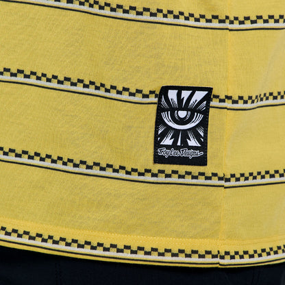Maillot TROY LEE DESIGNS SKYLINE FAKIE RIDE Manches Courtes Jaune
