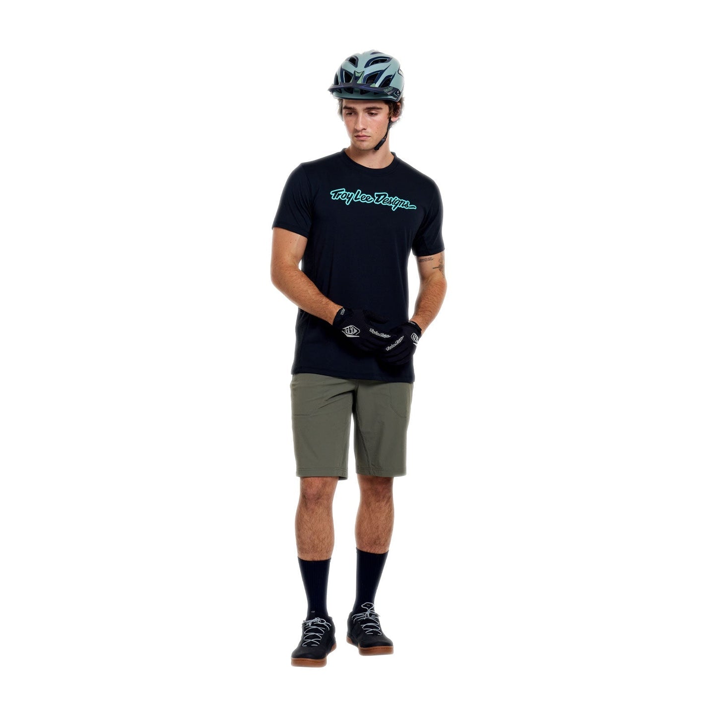 Short TROY LEE DESIGNS SKYLINE TRAIL avec Liner Mono Kaki