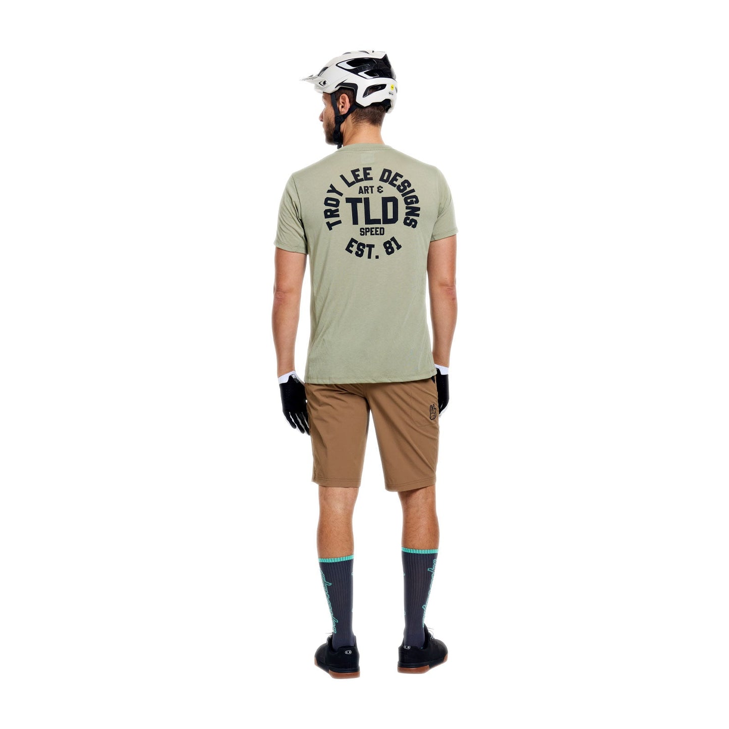 Maillot TROY LEE DESIGNS SKYLINE RIDE STAMPS Manches Courtes Sage