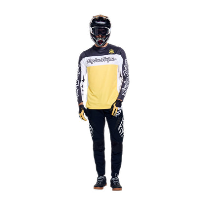 Maillot TROY LEE DESIGNS SPRINT PRO YO MOTO Manches Longues Noir/Jaune
