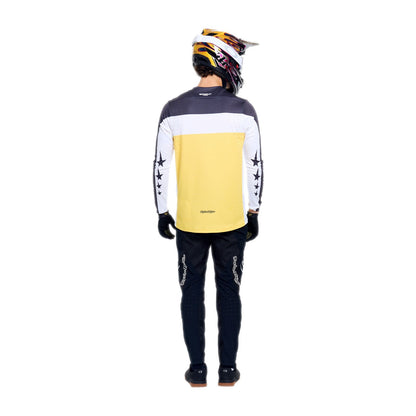 Maillot TROY LEE DESIGNS SPRINT PRO YO MOTO Manches Longues Noir/Jaune