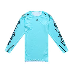 Maillot TROY LEE DESIGNS SPRINT ULTRA MONO Manches Longues Turquoise