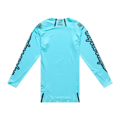 Maillot TROY LEE DESIGNS SPRINT ULTRA MONO Manches Longues Turquoise