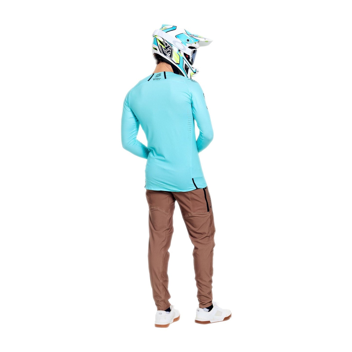 Maillot TROY LEE DESIGNS SPRINT ULTRA MONO Manches Longues Turquoise