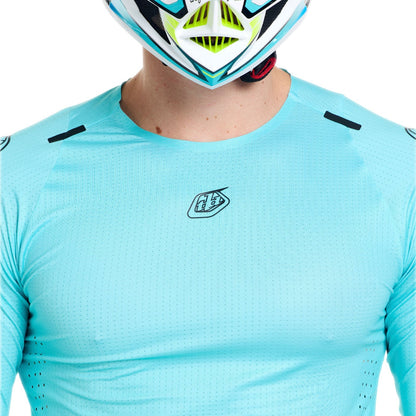 Maillot TROY LEE DESIGNS SPRINT ULTRA MONO Manches Longues Turquoise