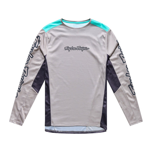 Maillot TROY LEE DESIGNS STAGE SIGNATURE Manches Longues Gris/Bleu